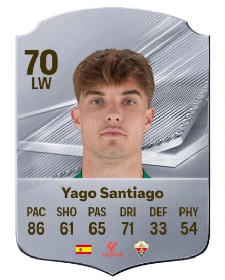 Yago Santiago 70 Silver LW FC 27 card