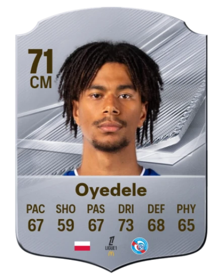 Oyedele 71 Silver CM FC 27 card