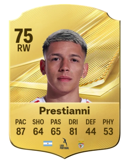 Prestianni 75 Gold RW FC 27 card