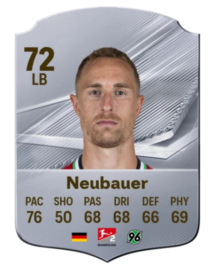 Neubauer 72 Common LB FC 26 card