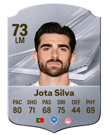 Jota Silva 73 Silver LM FC 27 card