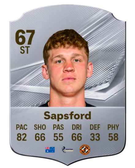 Sapsford 67 Common ST FC 26 card