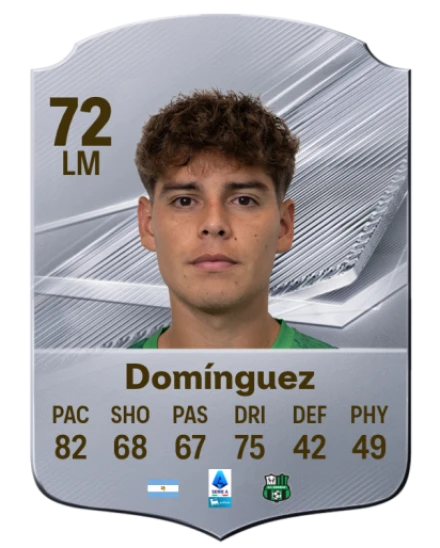 Domínguez 72 Silver LM FC 27 card