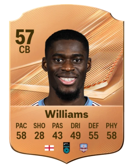 Williams 57 Common CB FC 26 card