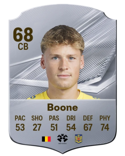 Boone 68 Common CB FC 26 card