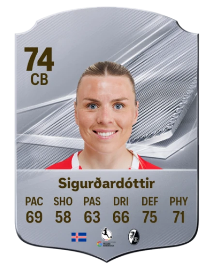 Sigurðardóttir 74 Common CB FC 26 card