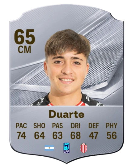 Duarte 65 Silver CM FC 27 card
