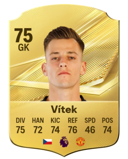 Vítek 75 Common GK FC 26 card