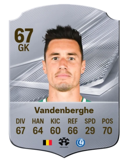 Vandenberghe 67 Silver GK FC 27 card