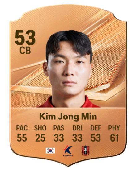 Kim Jong Min 53 Bronze CB FC 27 card