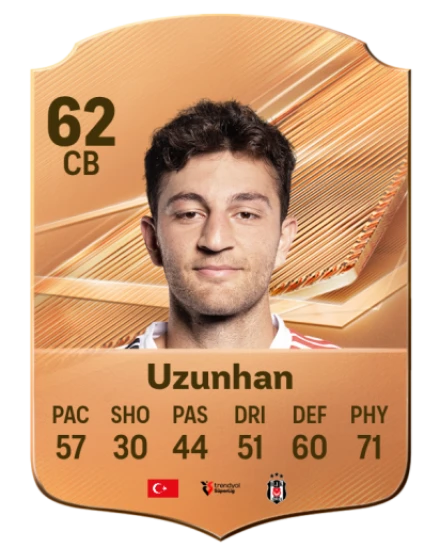 Uzunhan 62 Bronze CB FC 27 card
