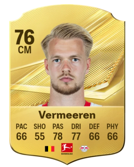 Vermeeren 76 Rare CM FC 26 card