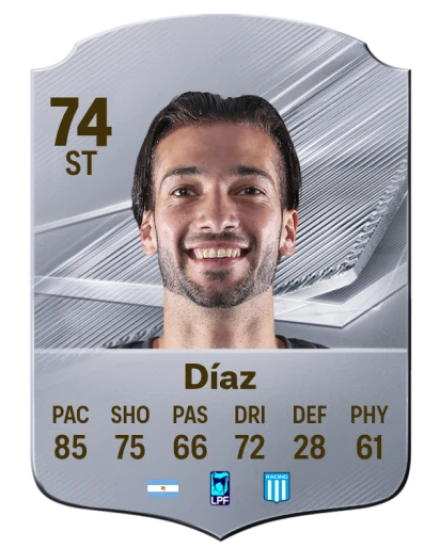 Díaz 74 Common ST FC 26 card