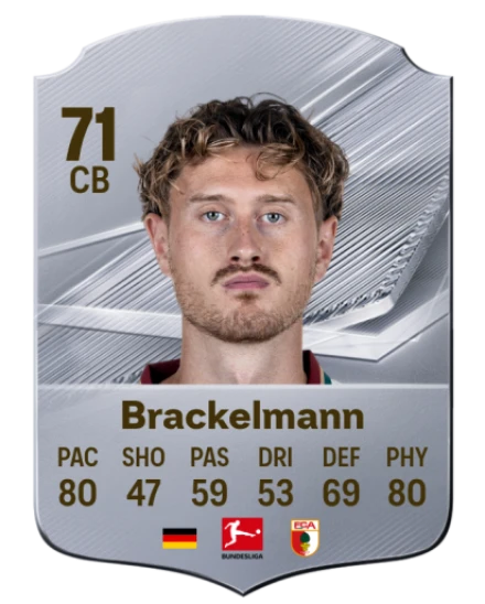 Brackelmann 71 Silver CB FC 27 card