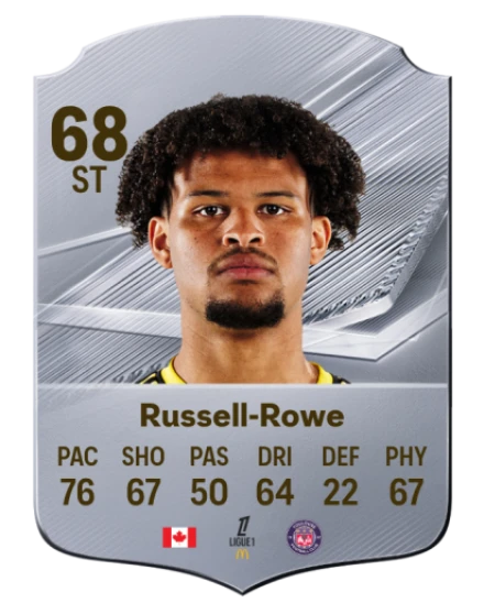 Russell-Rowe 68 Silver ST FC 27 card
