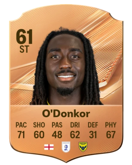 O'Donkor 61 Bronze ST FC 27 card