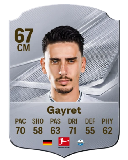 Gayret 67 Silver CM FC 27 card