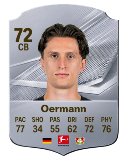 Oermann 72 Silver CB FC 27 card
