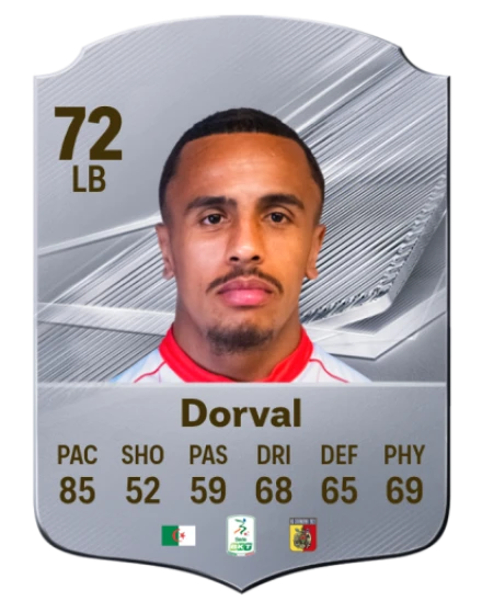 Dorval 72 Common LB FC 26 card