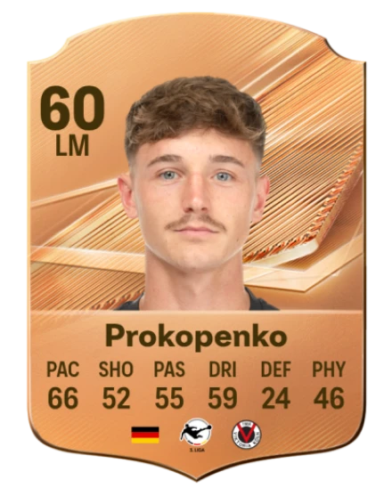 Prokopenko 60 Bronze LM FC 27 card