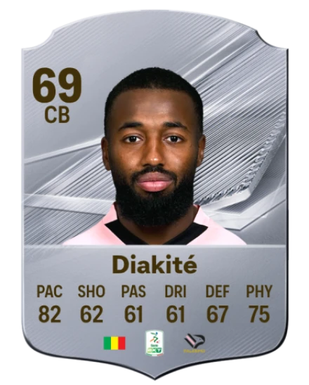 Diakité 69 Common CB FC 26 card