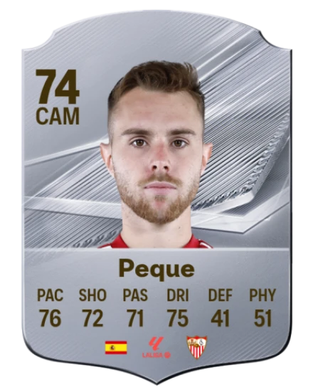 Peque 74 Silver CAM FC 27 card