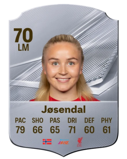 Jøsendal 70 Silver LM FC 27 card