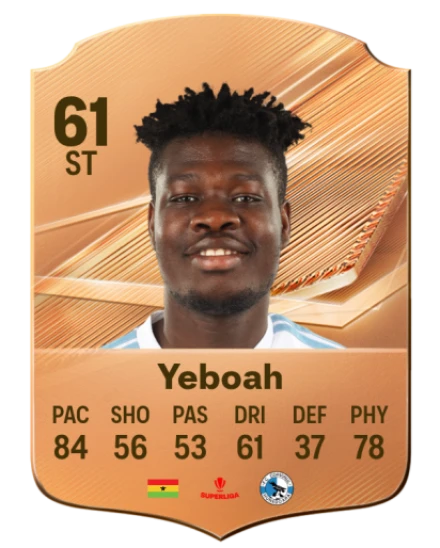 Yeboah 61 Common ST FC 26 card