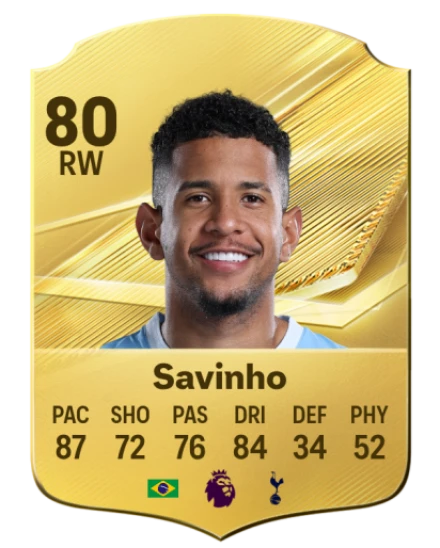 Savinho 80 Gold RW FC 27 card