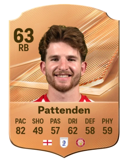 Pattenden 63 Bronze RB FC 27 card