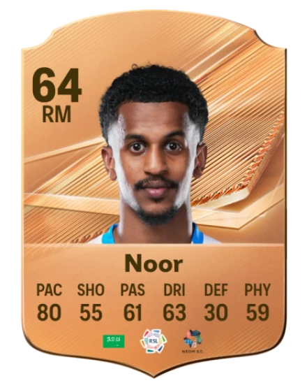 Noor 64 Bronze RM FC 27 card