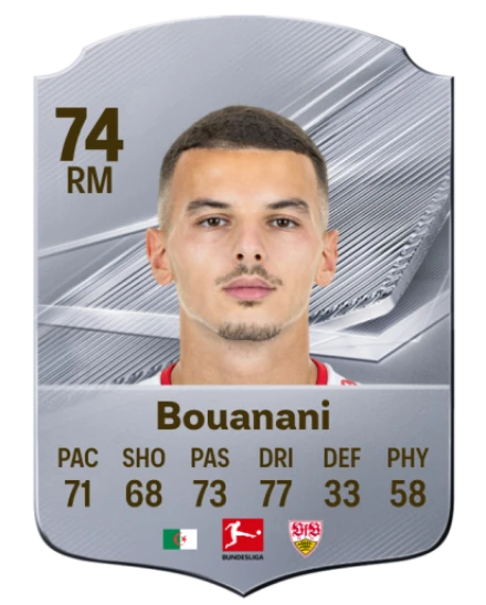 Bouanani 74 Rare RM FC 26 card