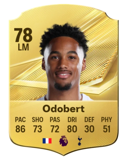 Odobert 78 Gold LM FC 27 card