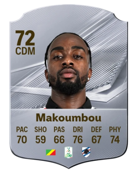 Makoumbou 72 Rare CDM FC 26 card