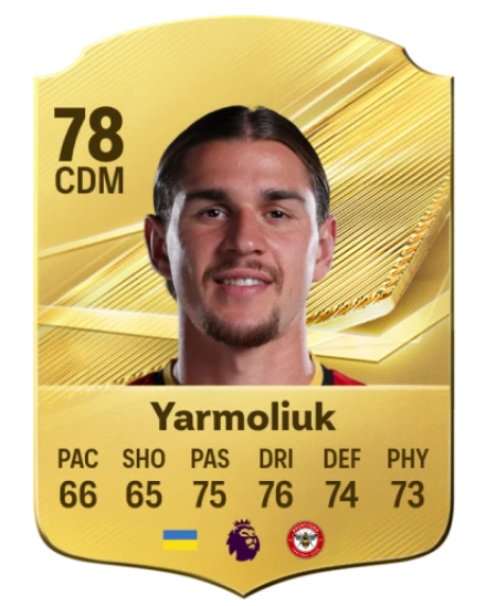 Yarmoliuk 78 Gold CDM FC 27 card