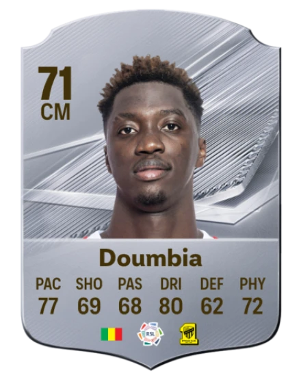 Doumbia 71 Silver CM FC 27 card
