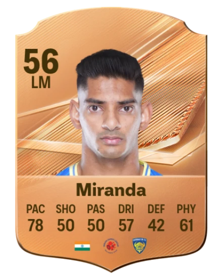 Miranda 56 Common LM FC 26 card