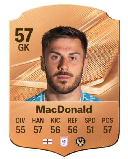 MacDonald 57 Bronze GK FC 27 card
