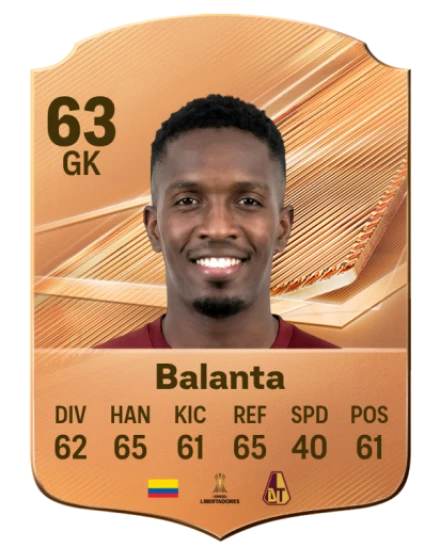 Balanta 63 Common GK FC 26 card