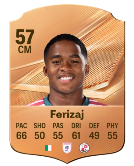 Ferizaj 57 Bronze CM FC 27 card