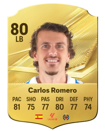 Carlos Romero 80 Common LB FC 26 card
