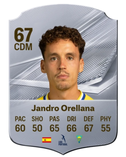 Jandro Orellana 67 Rare CDM FC 26 card