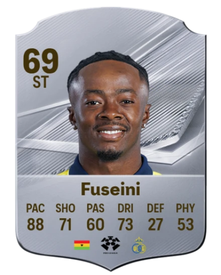 Fuseini 69 Silver ST FC 27 card