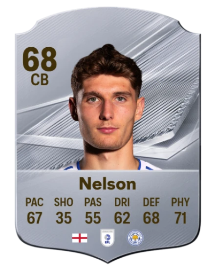 Nelson 68 Silver CB FC 27 card