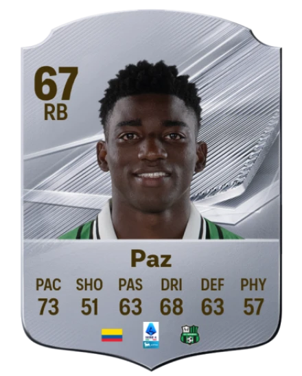 Paz 67 Silver RB FC 27 card