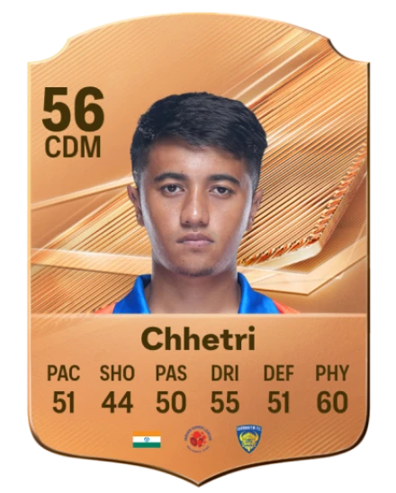 Chhetri 56 Common CDM FC 26 card
