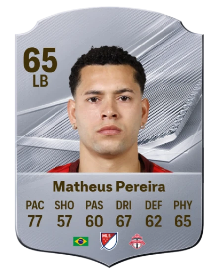 Matheus Pereira 65 Silver LB FC 27 card