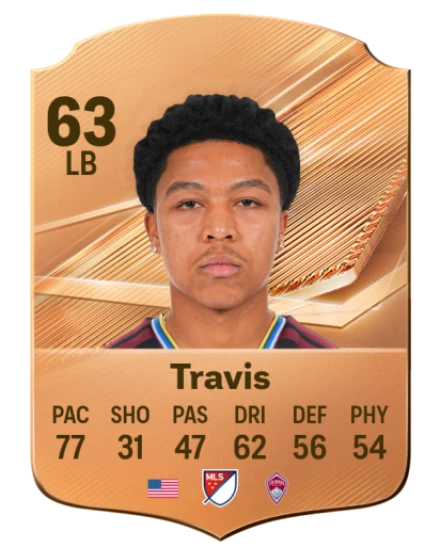 Travis 63 Bronze LB FC 27 card