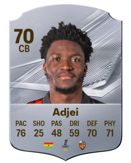Adjei 70 Silver CB FC 27 card