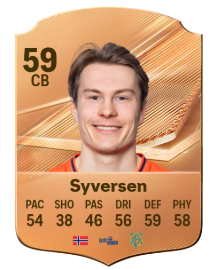 Syversen 59 Bronze CB FC 27 card